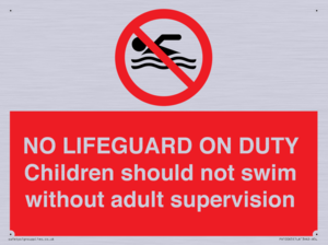 NO LIFEGUARD ON DUTY